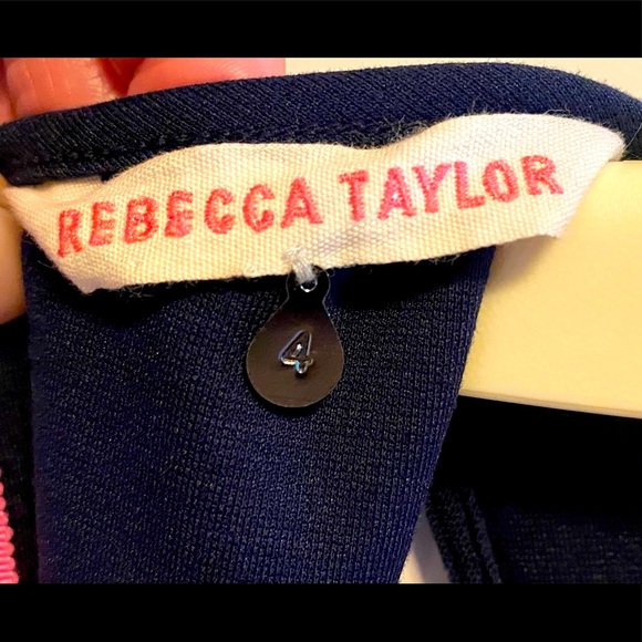 Rebecca Taylor Cobalt Flare Dress👗w/Ribbon Zipper - Picture 6 of 16